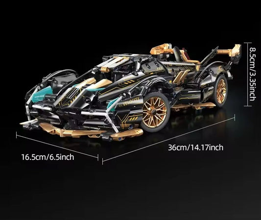 Lamborghini Tipo Concept Car Da Costruire Mattoncini Technic 1148 Pezzi 36cm New
