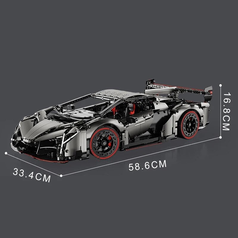 Lamborghini Veneno Da Costruire Mattoncini Technic 3711 Pezzi Nero Nuova New
