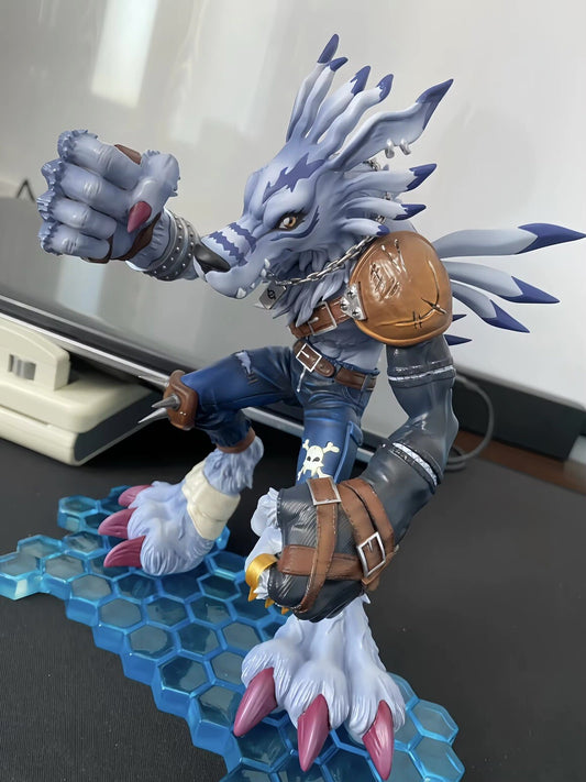 Action Figure Garurumon 22cm Digimon Adventure, Statua Anime Manga Videogame