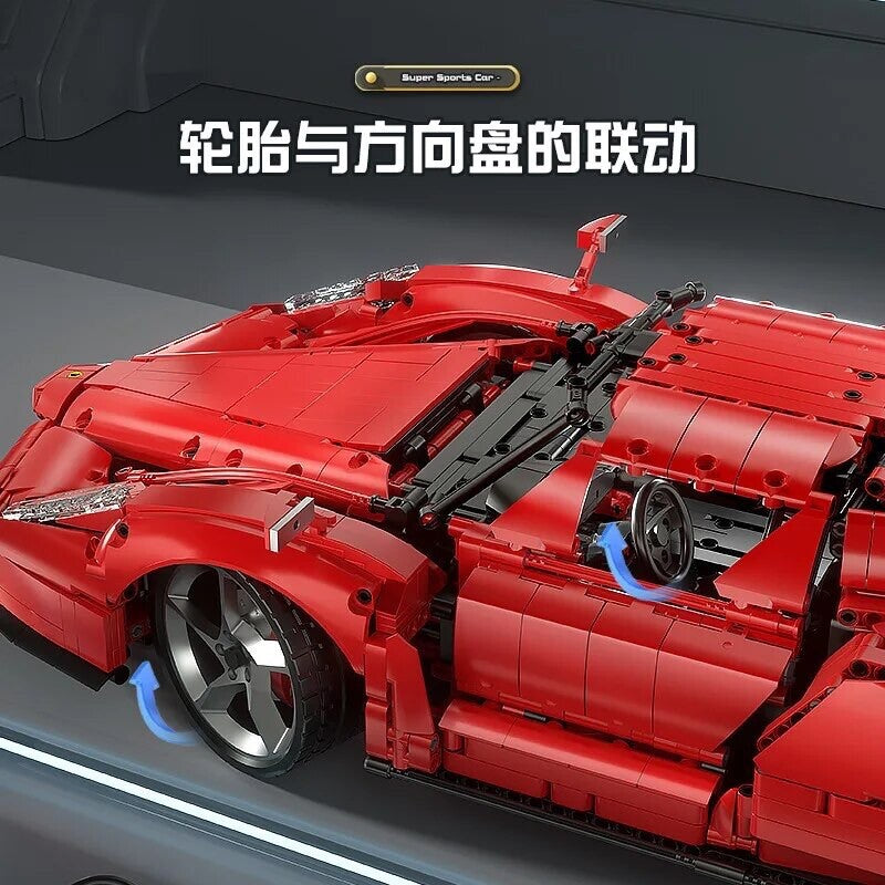 Ferrari F40 Da Costruire Mattoncini Technic 4399 Pezzi Nero Nuova New