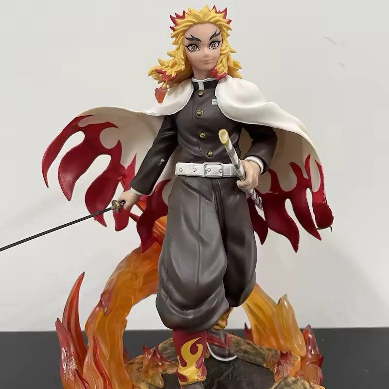 Action Figure Demon Slayer Kyoujuro Rengoku 22cm Manga Statua Collezione Anime