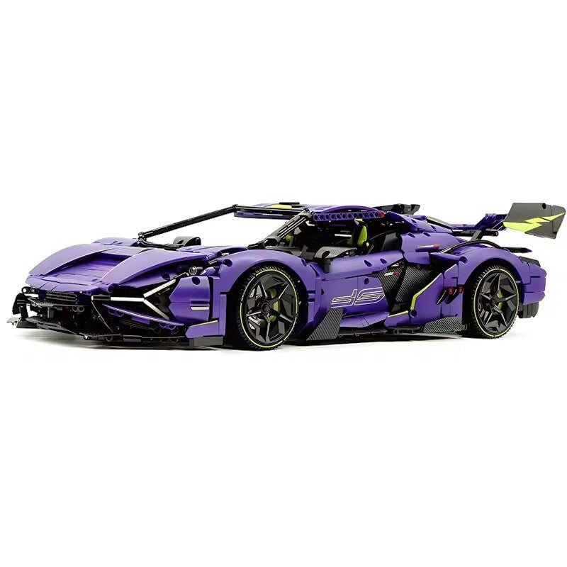 Lamborghini Sian Svj Da Costruire Mattoncini Technic 3654 Pezzi Scala 1:8 Viola