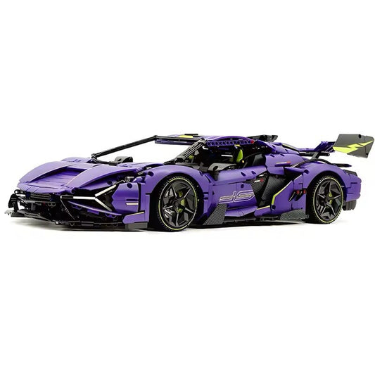 Lamborghini Sian Svj Da Costruire Mattoncini Technic 3654 Pezzi Scala 1:8 Viola