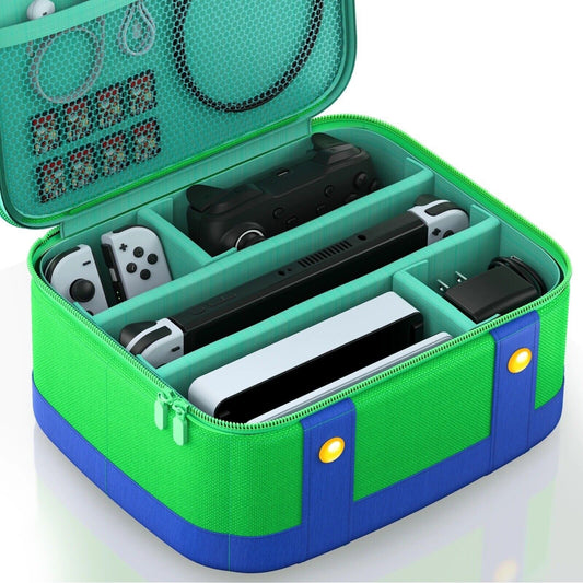 Borsa Custodia Case Cover Antiurto Luigi Nintendo Switch Giochi E Accessori New