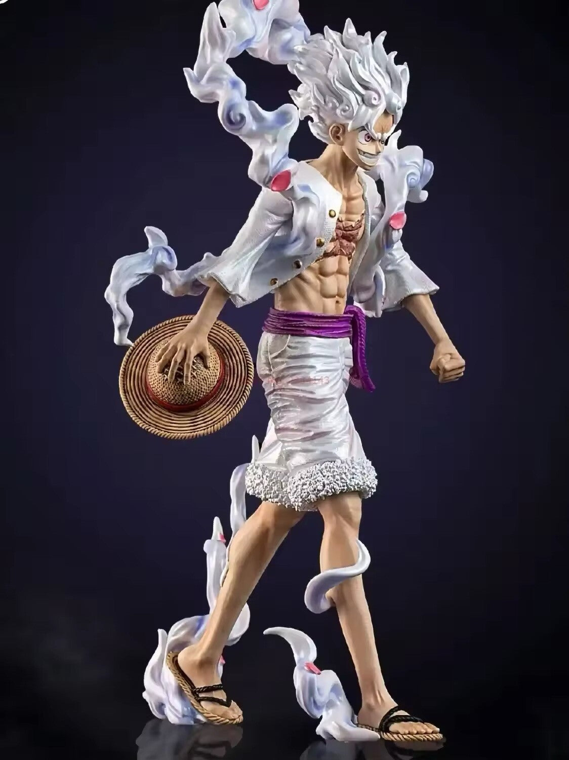 Action Figure Rubber One Piece Luffy 23cm Statua Monkey D. Rufy Gear 5 Nuovo