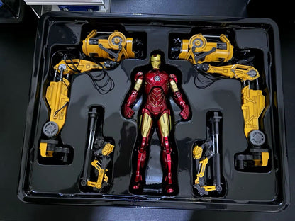 Action Figure Iron Man Mk 4 Suit-up Gantry Avengers The Infinity Saga Scala New