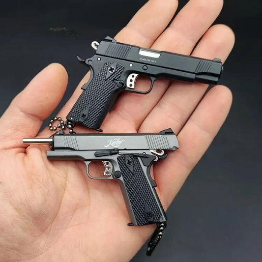Mini Pistola Giocattolo M1911 Da Collezione Portachiavi In metallo Scala 1:3
