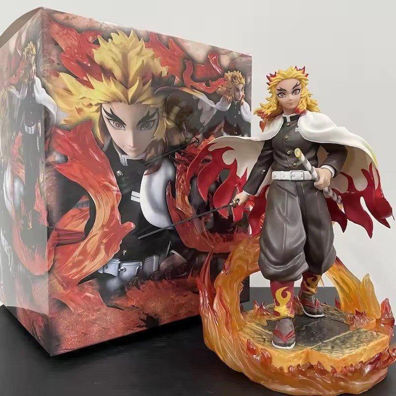 Action Figure Demon Slayer Kyoujuro Rengoku 22cm Manga Statua Collezione Anime