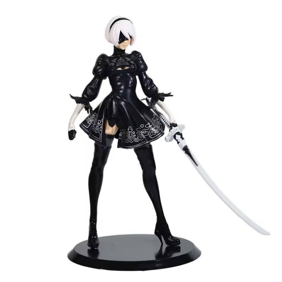 Action Figure Nier Automata Androide Type 2b Square Enix Anime Statua 28cm Game
