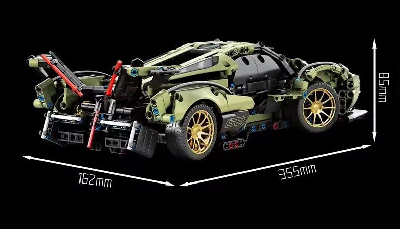 Lamborghini Tipo Concept Car Da Costruire Mattoncini Technic 1039 Pezzi Nuova