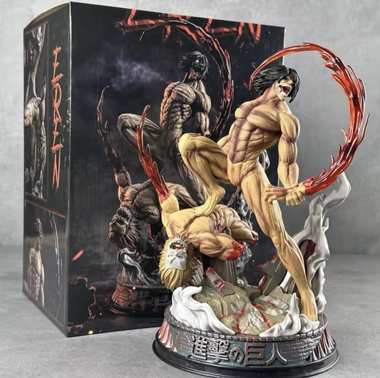 Action Figure Eren Yeager Titan 29cm Attack on Titan Statua da Collezione Manga