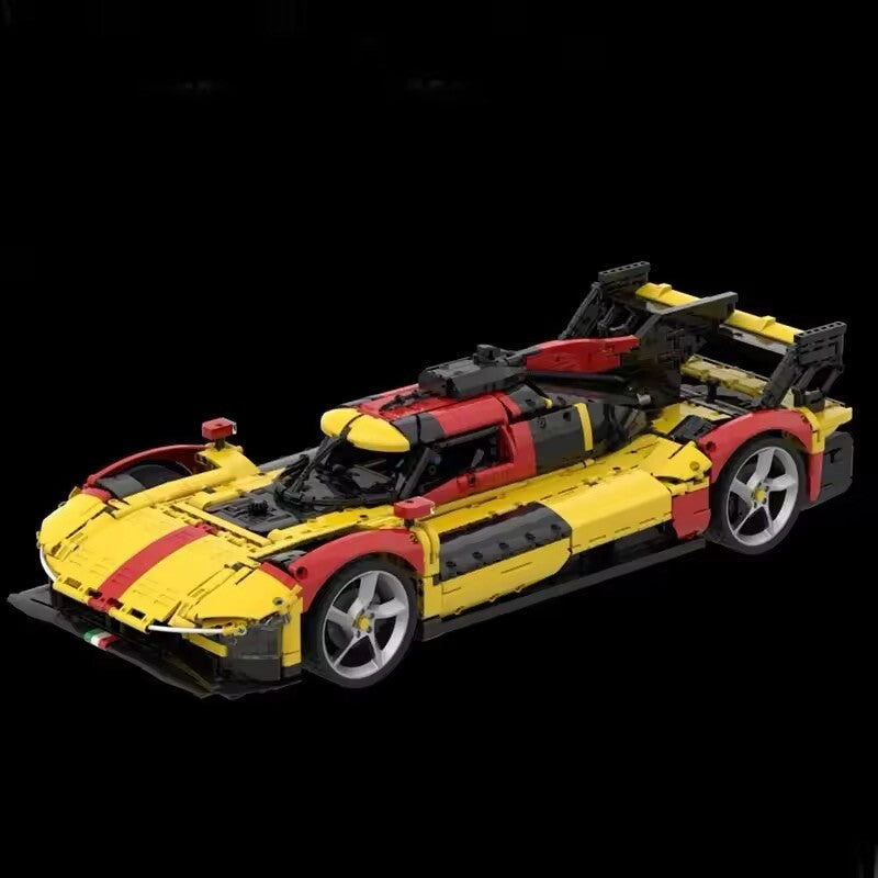 Ferrari 499P 51 Da Costruire 3876 Pezzi Le Mans 1:8 Mattoncini Technic Rossa New
