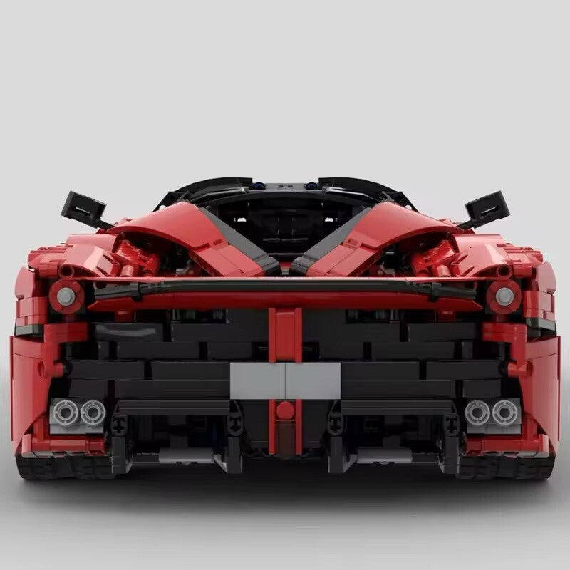 Ferrari La Ferrari Moc Costruire 3875 Pezzi Technic Scala 1:8 Mattoncini Rossa