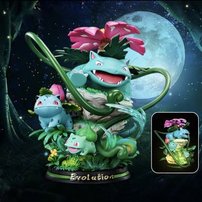 Action Figure Pokémon Bulbasaur Ivysaur Venusaur Evolution 25cm Collection Anime