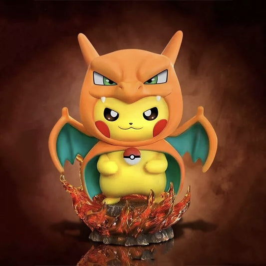 Action Figure Pokemon Statua Da Collezione 12cm Pikachu Charizard Nuova Gameboy