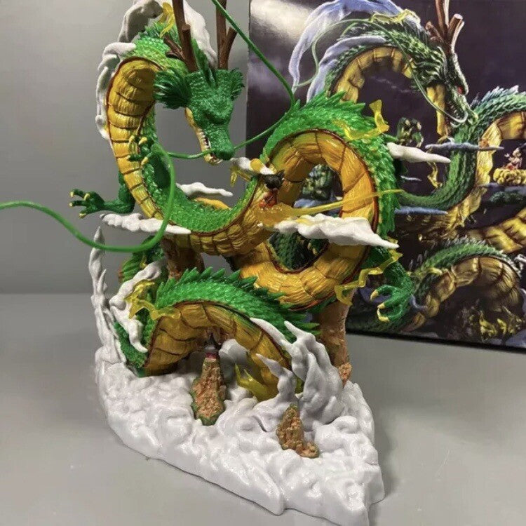 DragonBall Z Drago Shenron e Son Goku Statua Action Figure Anime Collezione 22cm