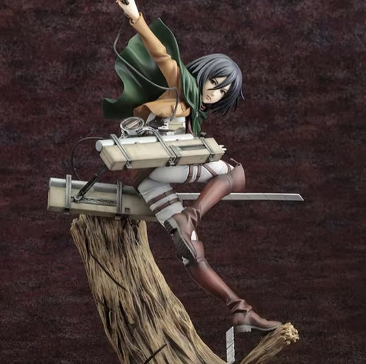 Attack on Titan Anime Action Figures Mikasa Ackerman 25cm Manga New Collezione