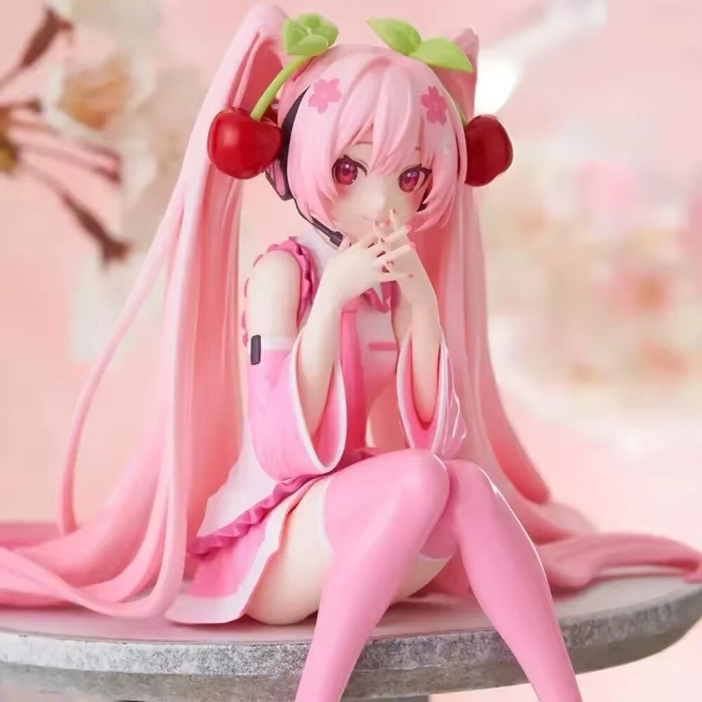 Action Figure Maid Vocaloid Hatsune Miku 18cm Statua Collezione Kawaii Fortnite