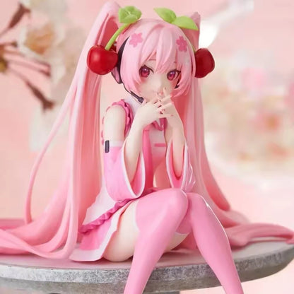 Action Figure Maid Vocaloid Hatsune Miku 18cm Statua Collezione Kawaii Fortnite