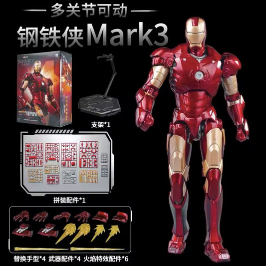 Modelkit Iron Man Mark 3 Avengers Infinity War Action Figure Da Collezione New