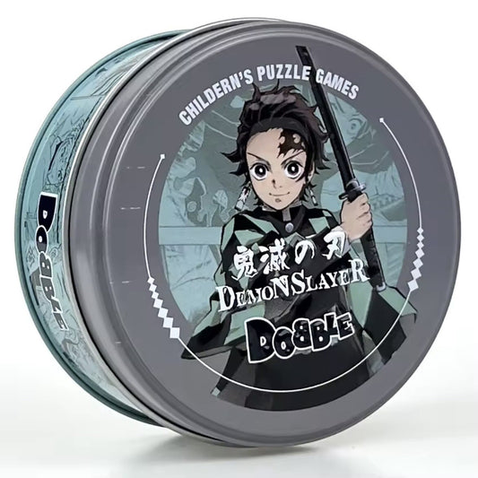 Dobble Spot It Demon Slayer Boardgame Gioco per la Famiglia Minigames Confezione