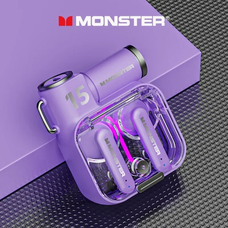Cuffie Monster Auricolare Bluetooth 5.3 Oppo Xiaomi Iphone Lg Samsung Huawei
