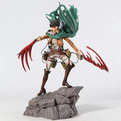 Action Figure Levi Ackerman Attack On Titan 36 cm Statua Collezione Anime Manga