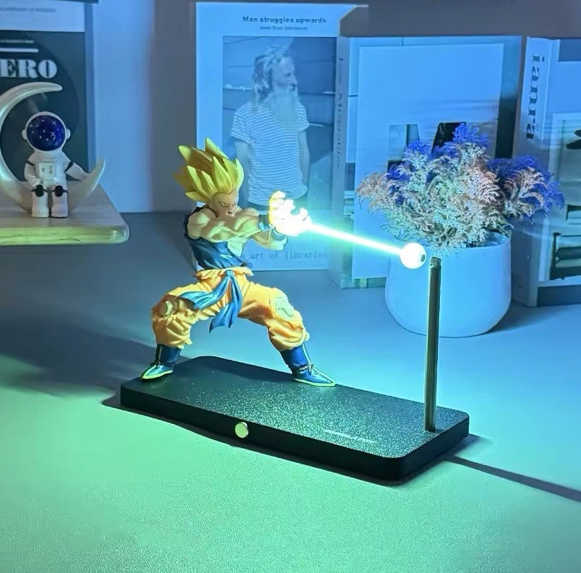 Action Figure Dragon Ball Z Goku Super Sayan Statua Kamehameha Collezione Anime