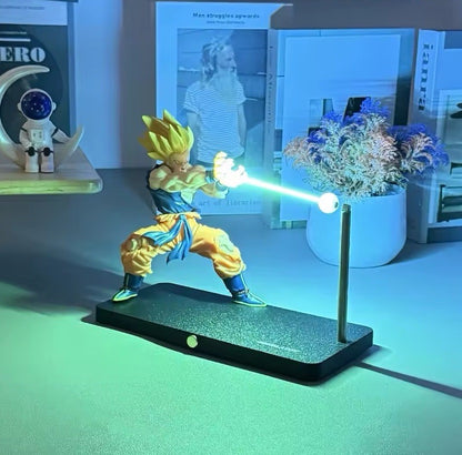 Action Figure Dragon Ball Z Goku Super Sayan Statua Kamehameha Collezione Anime