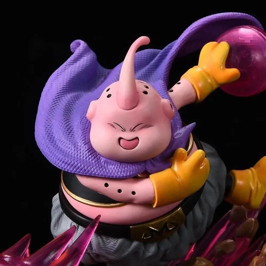 Action Figure Majinbu Dragon Ball Z Majin Buu Luminosa 21cm Statua Da Collezione