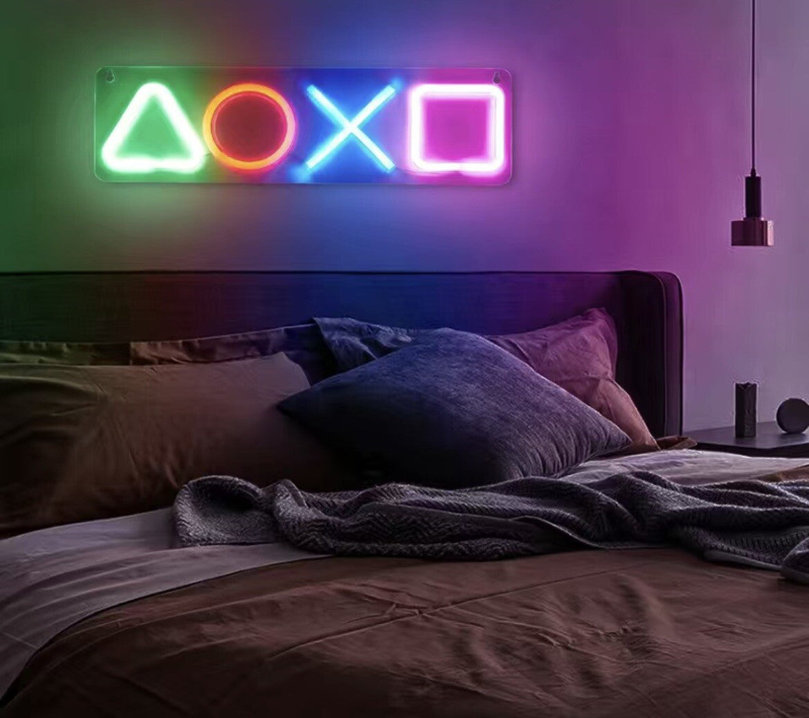 Luce Led playstation tipo neon, insegna Stanza giochi gamer Insegna luminosa
