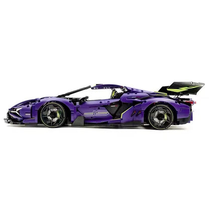 Lamborghini Sian Svj Da Costruire Mattoncini Technic 3654 Pezzi Scala 1:8 Viola