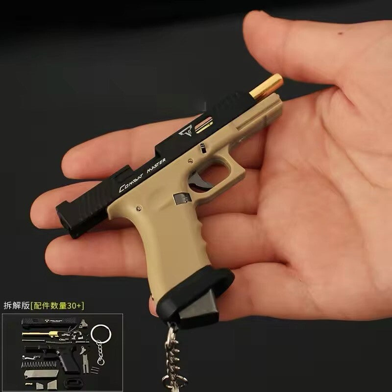 Mini Pistola Giocattolo Glock G34 Da Collezione Portachiavi metallo Scala 1:3
