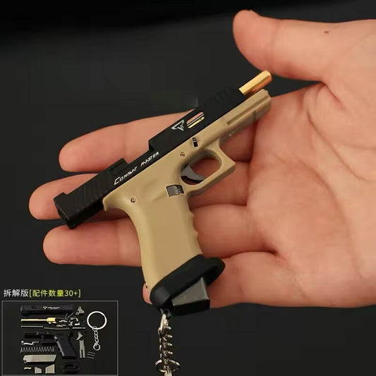 Mini Pistola Giocattolo Glock G34 Da Collezione Portachiavi metallo Scala 1:3