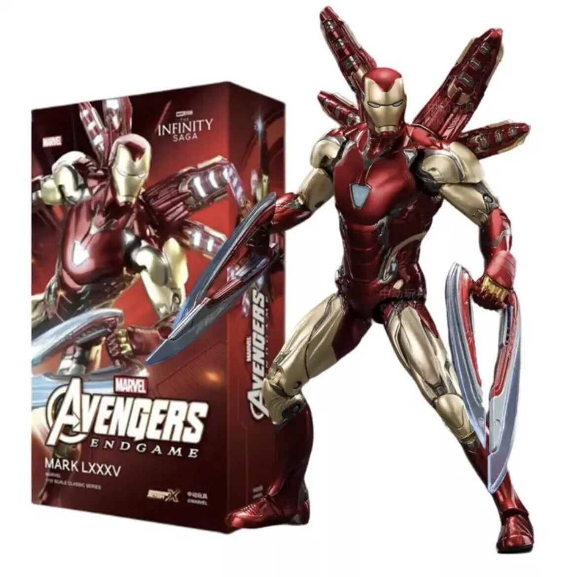 Action Figure Avengers Iron Man Mk85 New Statua Collezione Videogames Super Hero