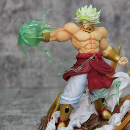Action Figure Goku Sayan Contro Broly Dragon Ball Z 20cm Statua Da Collezione