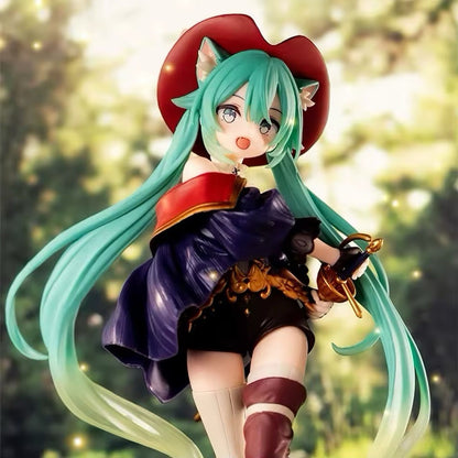 Action Figure Maid Vocaloid Hatsune Miku 19cm Statua Collezione Kawaii Fortnite