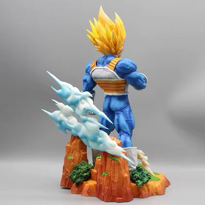 Dragon Ball Z Vegeta Super Saiyan Statue Anime Action Figure DBZ Collector 34cm