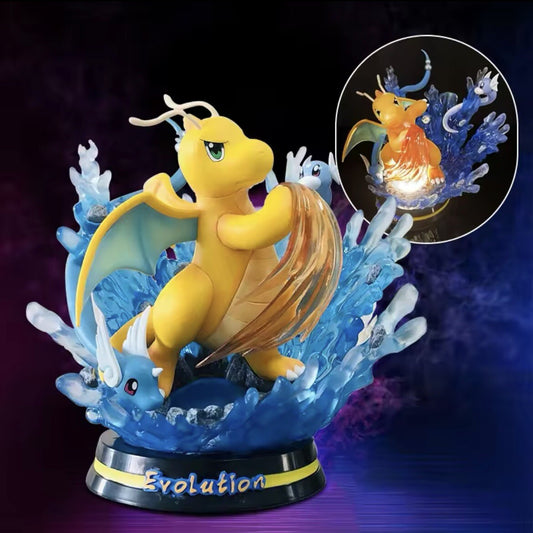 Action Figure Pokémon Dragonair Dratini Dragonite Evolution 25cm Collect Anime