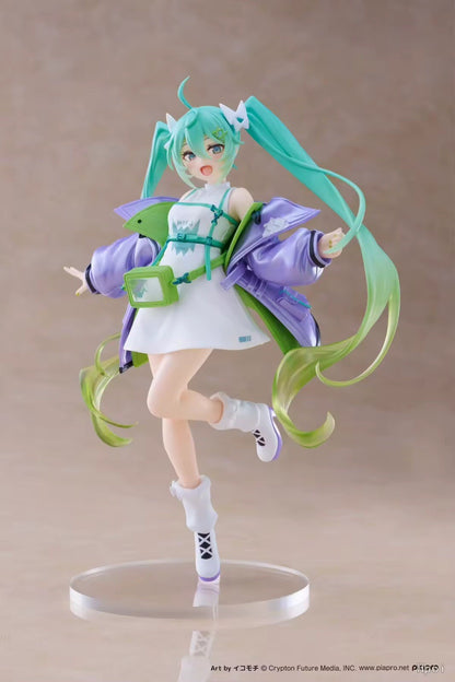 Action Figure Maid Vocaloid Hatsune Miku 21cm Statua Collezione Kawaii Fortnite