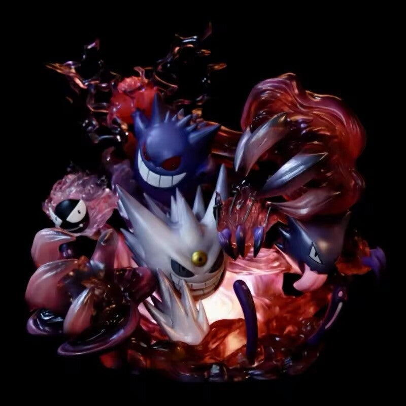 Action Figure Pokémon Gastly Gengar Max Shiny Haunter 29cm Da Collezione Anime