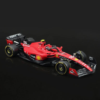 Macchina Ferrari F1 C Sainz 2023 SF-23 Burago Scala 1:24 Formula 1 Con vetrina