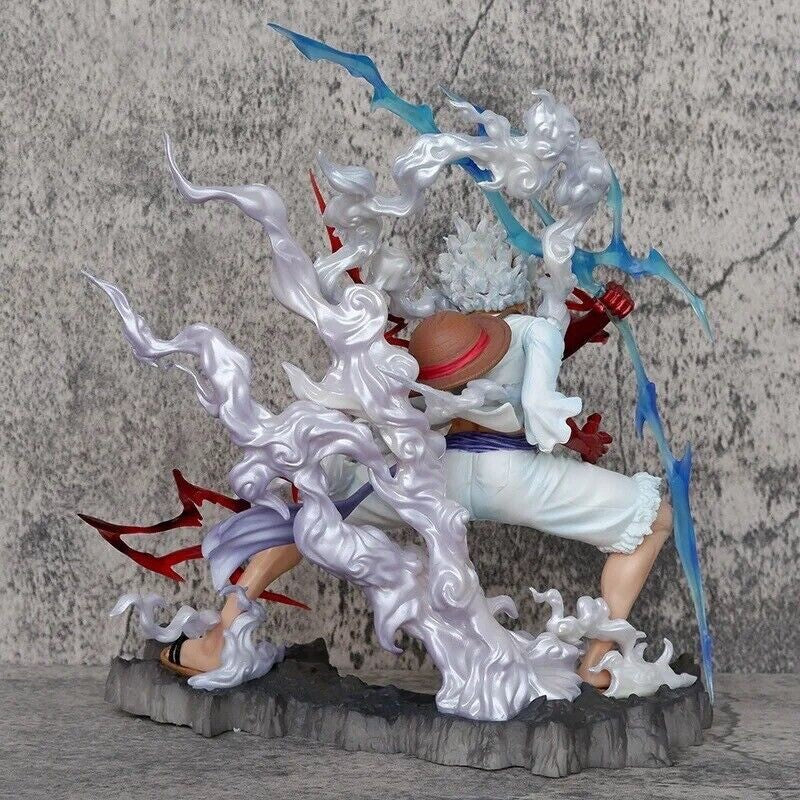 Action Figure Rubber One Piece Luffy 17.5cm Statua Monkey D. Rufy Gear 5 Nuovo