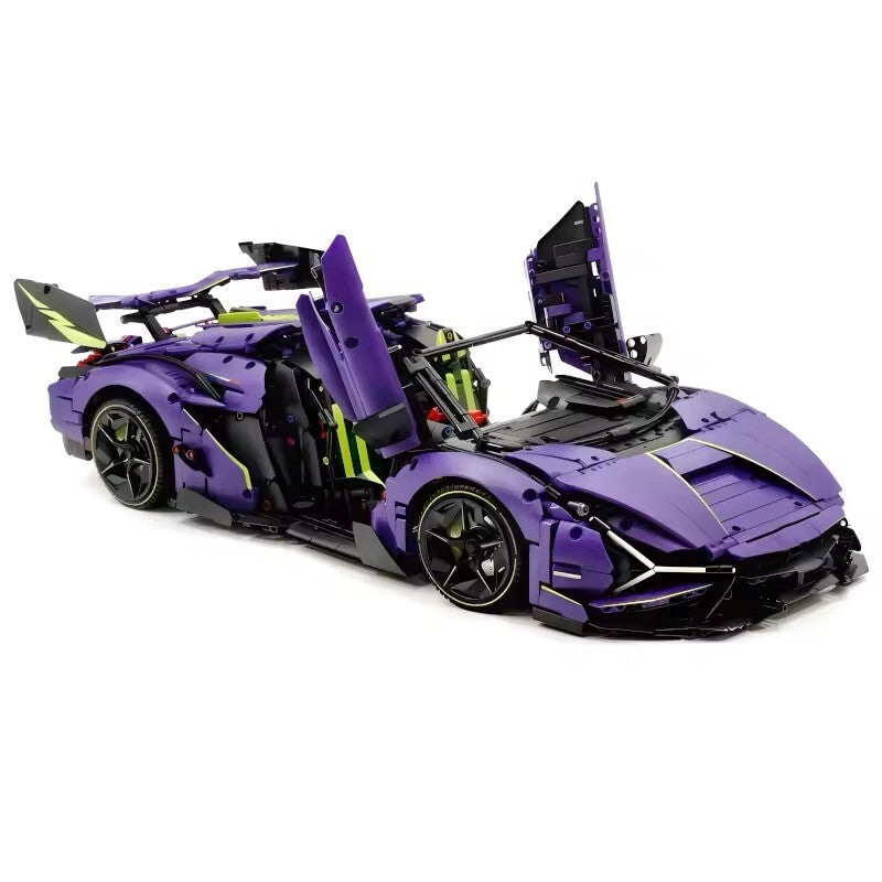 Lamborghini Sian Svj Da Costruire Mattoncini Technic 3654 Pezzi Scala 1:8 Viola