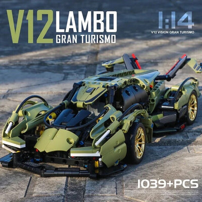 Lamborghini Vision Nuova Macchina Da Costruire Mattoncini Technic 1039 Pezzi New