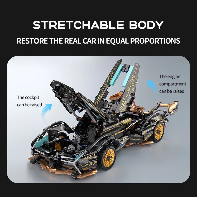 Lamborghini Concept Car Nuova Da Costruire Mattoncini Technic 1148 Pezzi New