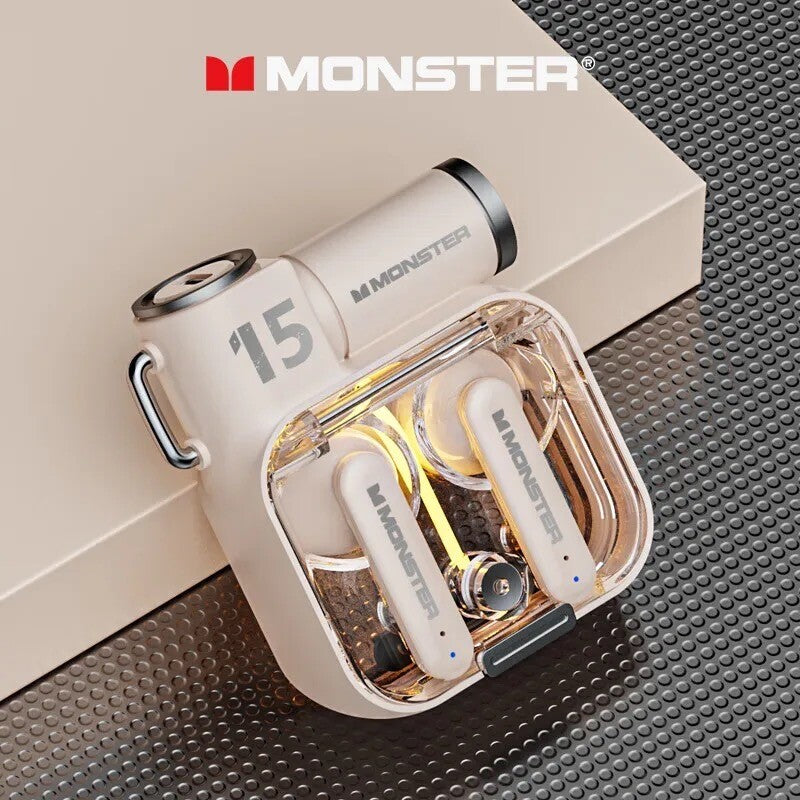 Cuffie Monster Auricolare Bluetooth 5.3 Oppo Xiaomi Iphone Lg Samsung Huawei