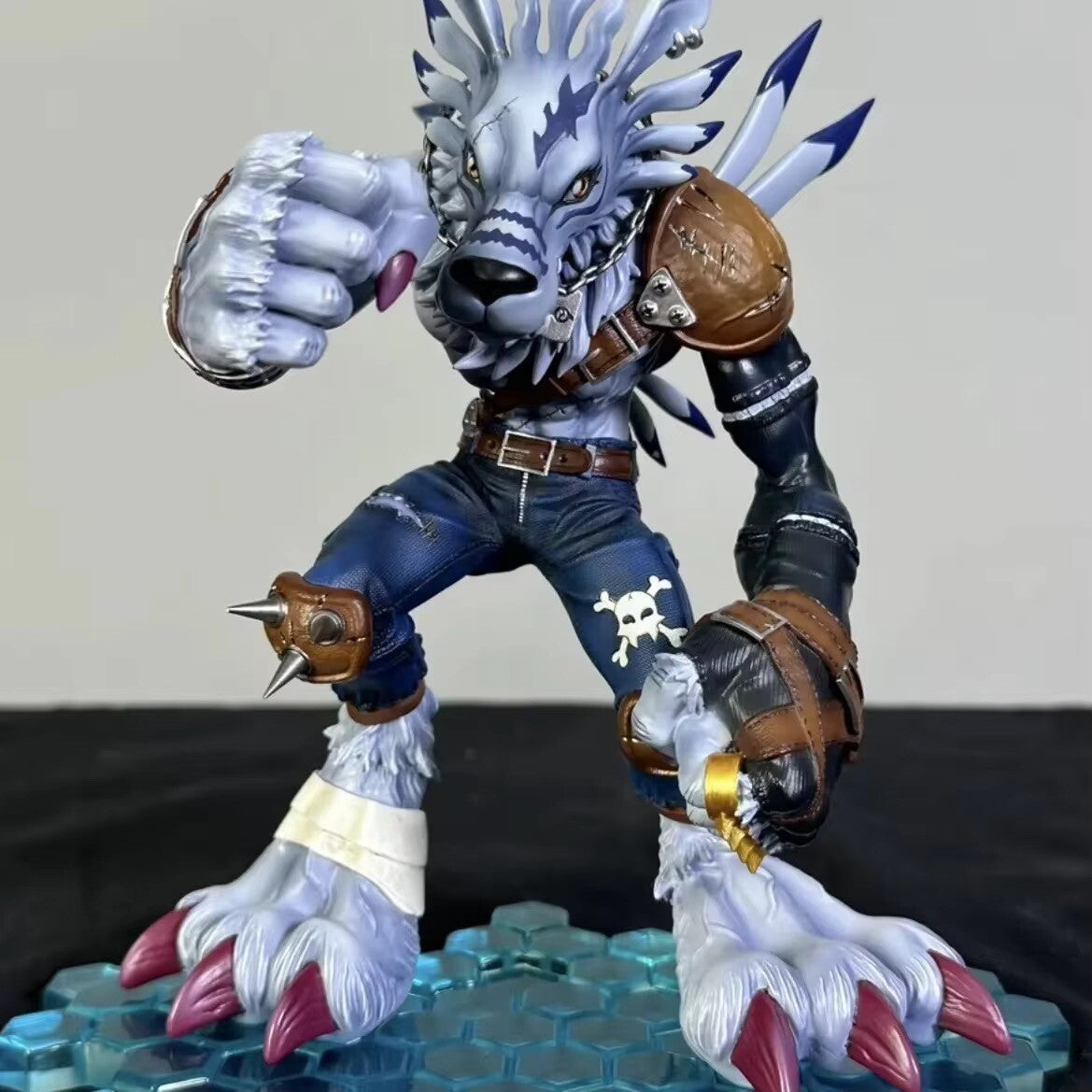 Action Figure Garurumon 22cm Digimon Adventure, Statua Anime Manga Videogame