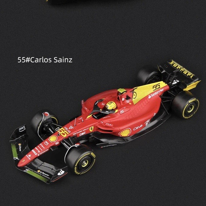 Macchina Ferrari F1 C Sainz 55 2022 F1-75 Monza Scala 1:24 Formula 1 Con vetrina