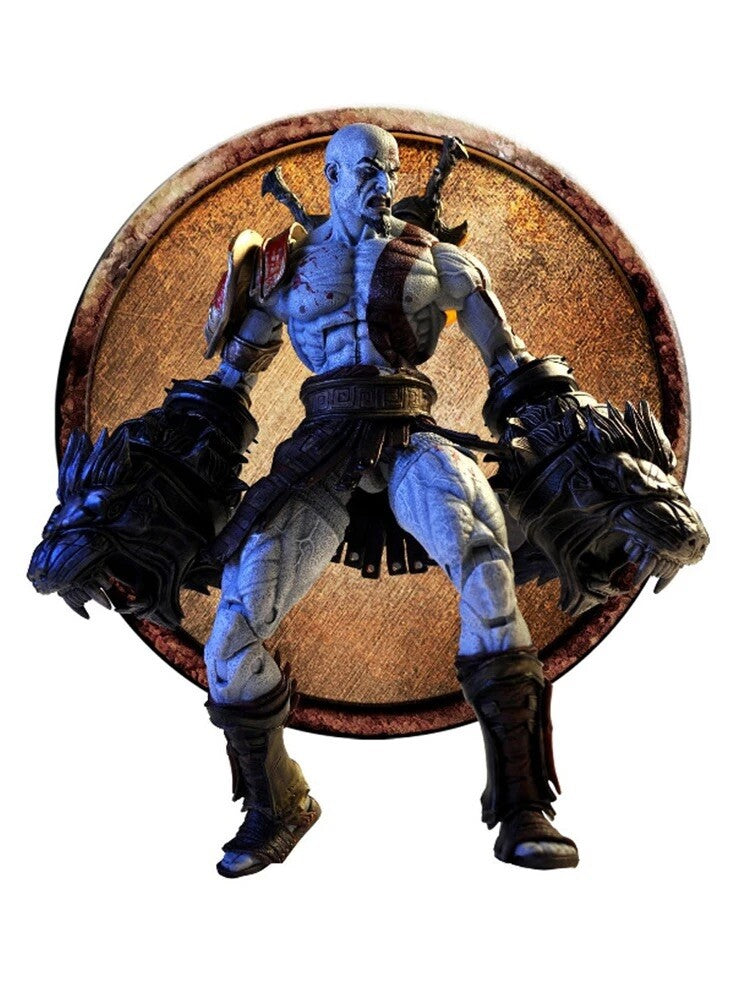 Action Figure Kratos God Of War Nuova Statua Da Collezione Playstation 17cm